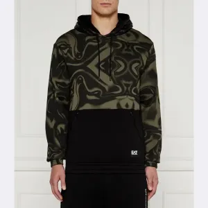 Толстовка обычного кроя Ea7, зеленый