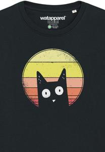 Толстовка SUNSET CAT watapparel, черный