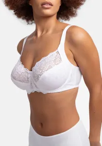 Бюстгальтер Dorina на косточках "PHILIPPA", с атласным бантом посередине спереди, белый