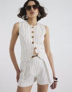 Строгие шорты River Island в белую полоску