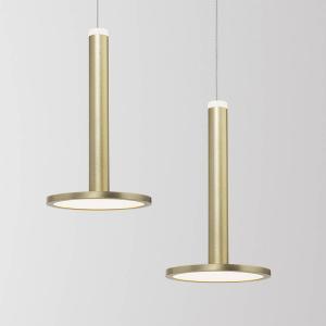 Подвесной светильник Nova Luce Palencia, алюминий - 1 лампа - золото - высота: 120 см