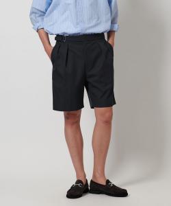 Шорты гуркха из габардина и полиэстера/шерсти United Arrows, цвет Navy