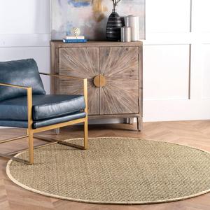 Ковер для дома и улицы nuLOOM, 153 x 244 см, Hesse Checker Weave Seagrass, овал, Natural