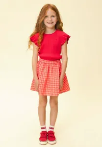 Юбка а-силуэта в клетку с сердечками Looxs Revolution, Oranje