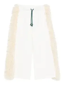 Спортивные брюки с искусственным мехом Andorine, белый
