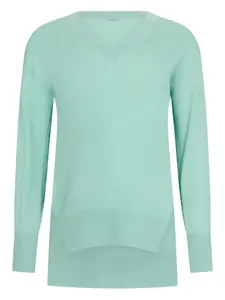 Свитер с V-образным вырезом Malo, зеленый