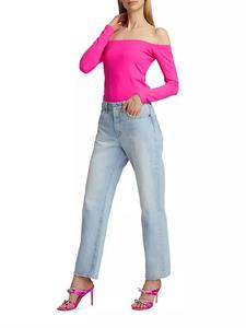 Магентовый топ с открытыми плечами Susana Monaco, Magenta