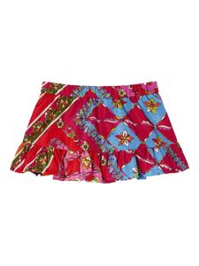 Юбка с оборками и принтом «Феста» PUCCI Junior, красный