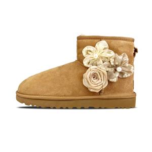 Классические прозрачные мини BNK снежинка короткие ботинки женские UGG, Snow Flurry Flower