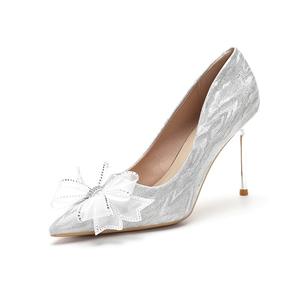 Тонкие каблуки Высокие каблуки 9 см Женские HKCP, Серебристый