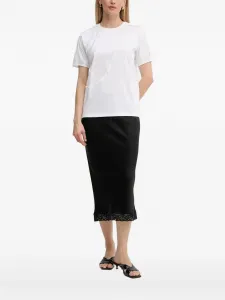 Футболка с потертостями BOSS, белый