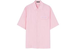 Контрасто Оксфордская рубашка VERSACE, розовый