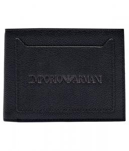 Кошелек мужской Emporio Armani кожаный, черный