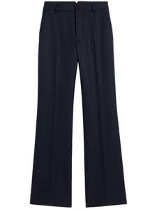 AMI Paris расклешенные брюки с завышенной талией, синий