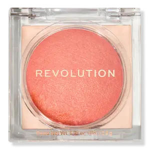 Яркий румянец Revolution Beauty, Peach Pop (warm peach blush with a luminous glow)