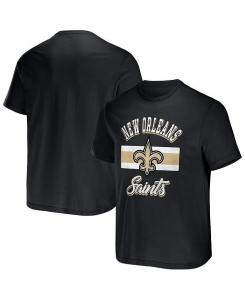 Мужская черная футболка в полоску New Orleans Saints NFL x Darius Rucker Collection Fanatics, черный