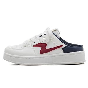 HUANQIU Устойчивые к истиранию нескользящие закрытые тапочки женские белый синий красный, цвет White Blue Red