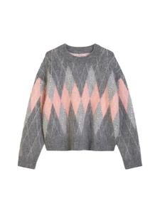 Свободный вязаный свитер средне-серого цвета Marc O'Polo DENIM