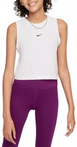 Майка для тренинга Nike Pro Dri-FIT для девочек, белый