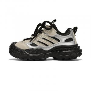 Детские кроссовки для бега KINDDOG, черный/белый