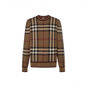 Burberry Мужской свитер Naylor Check коричневый