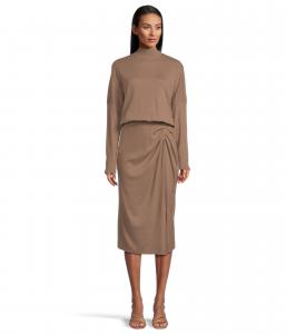 Платье Michael Stars Lila Blouson Midi Dress, цвет Cobblestone