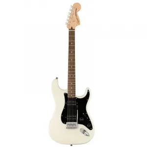 Электрогитара Squier серии Affinity HH Stratocaster, гриф из лауреля, белый олимпийский