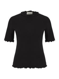 Рубашка с короткими рукавами и воротником черного цвета CARTOON