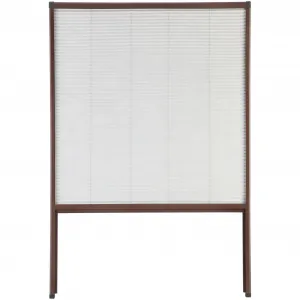 Hecht International плиссированные мансардные жалюзи, непрозрачные, непрозрачные плиссированные жалюзи, ШxВ: 110x160 см, можно укоротить, темно-коричневый/белый