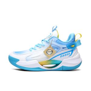 Баскетбольные кроссовки с амортизацией, износостойкие, дышащие, низкие, унисекс Paco races, White Blue