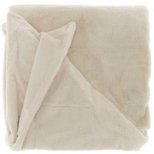 Покрывало Unique Living Klaas, 200x1x150 см, кремово-белый