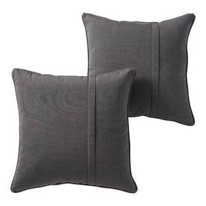 Greendale Home Fashions Набор из 2 декоративных подушек для улицы Sunbrella, цвет Coal