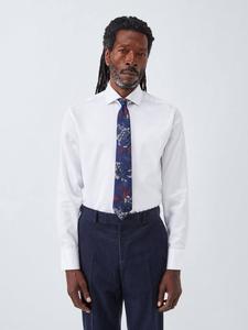 Не мнущаяся рубашка из хлопка dobby обычного кроя John Lewis, White