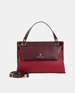 Сумка через плечо из ПУ с клапаном Robert Pietri, бордовый