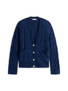Вязаный кардиган TOMMY HILFIGER, темно-синий