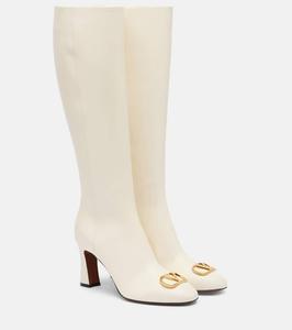 Ботинки VLogo 80 высокие кожаные Valentino Garavani, Ivory