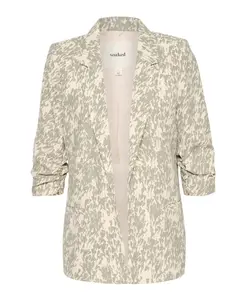 Блейзер с принтом "теневые капли" Soaked In Luxury, бежевый