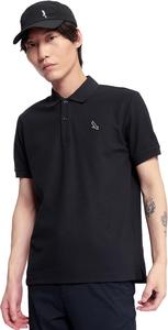 Мужская футболка Aigle, официальная, с защитой от УФ-излучения, впитывающая влагу, быстросохнущая, поло с коротким рукавом из материала Coolmax, черный