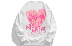 REXSHION Толстовка унисекс, Темно-красный круглый вырез