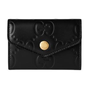 GUCCI Кожаный кардхолдер женский черный