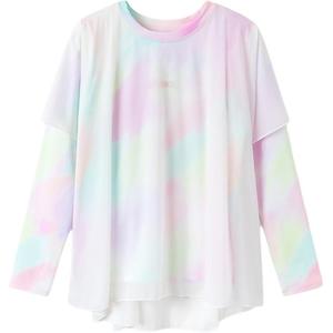 Футболка для спортивных достижений SS25 6004 для подростков ASICS, розовый/фиолетовый