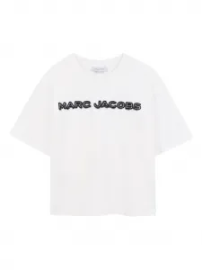 Футболка с вышитым логотипом Marc Jacobs Kids, белый