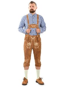 Обычные традиционные брюки Alessandro Salvarini, Cognac