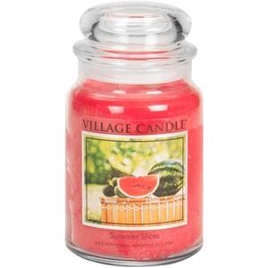 Ароматическая свеча Summer Slices в стеклянной банке объемом 26 унций, большая Village Candle