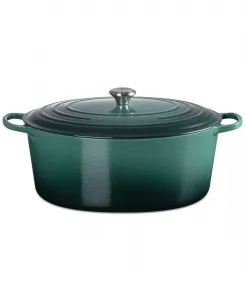 Овальная эмалированная чугунная кастрюля объемом 15 л Le Creuset, Artichaut