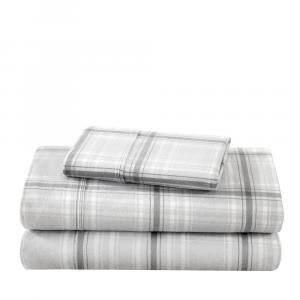 Комплект ультрамягких простыней с двойной щеткой и принтом Bare Home, цвет Tartan Plaid