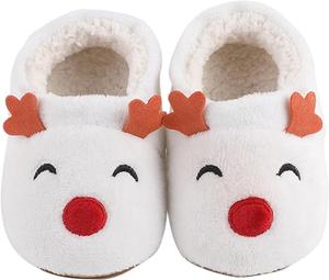 Generic Малышковые красные ботиночки для новорожденных и детей с мягкой подкладкой, теплые домашние тапочки, удобная обувь для девочек и мальчиков, на плоской подошве