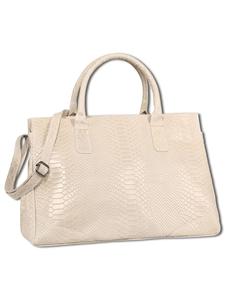 Сумка-органайзер Toscanto из бежевой кожи, длина около 40 см