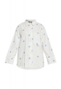 Блуза DreiMaster, цвет Wollweiss Blau