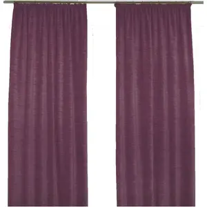 Штора Holmsund 288 г/м² с тесьмой для сборки, 1 шт. Wirth, Beere